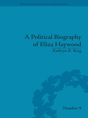 cover image of A Political Biography of Eliza Haywood